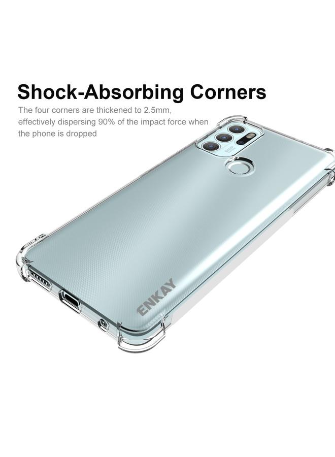ENKAY Case For Motorola Moto G60S Transparent TPU Shockproof Case - Image 3