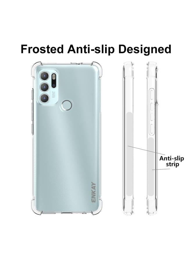 ENKAY Case For Motorola Moto G60S Transparent TPU Shockproof Case - Image 2