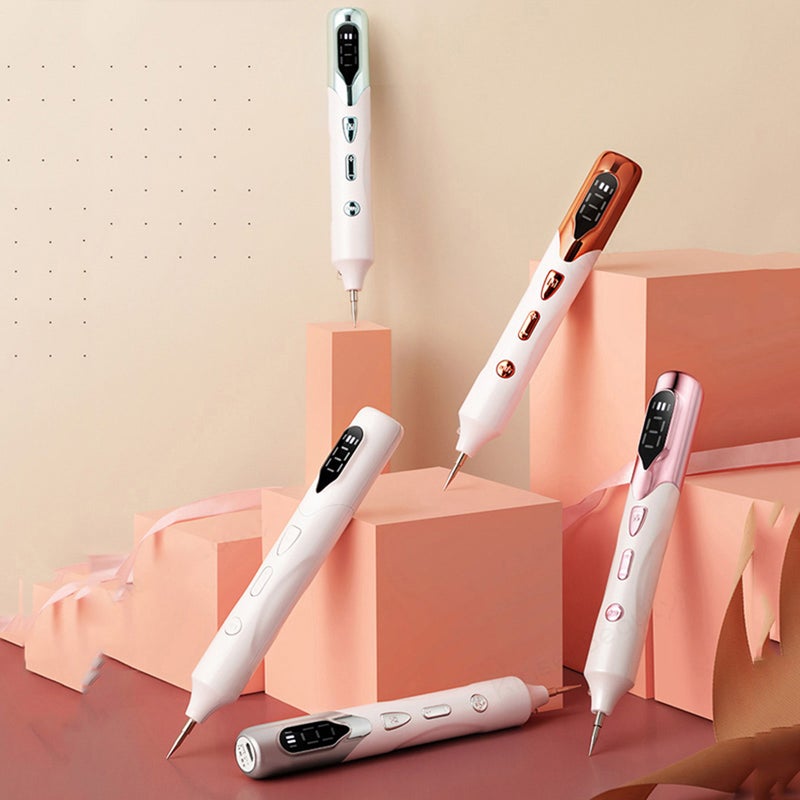 Skin Spot Remover Silver 9-Level Strength Adjustment Non-Invasive Treatment Electric Ion Pen - LCD Display Portable Skin Care Tool for Home Beauty Salon Plastic Hospital Use - Image 5