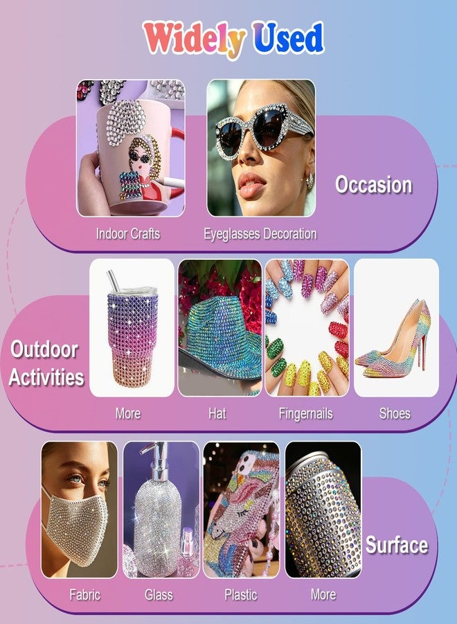 GGDECA 50000Pcs Bedazzling Kit, 3mm Resin Jelly Bedazzler Kit with Rhinestones - Image 5