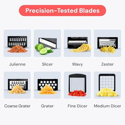 Fullstar The Original Pro Chopper - Vegetable Chopper and Spiralizer, Food Chopper with Container, Fruit Slicer, Kitchen Gadgets & Gifts, Home Essentials (8 in 1, White) - Image 5