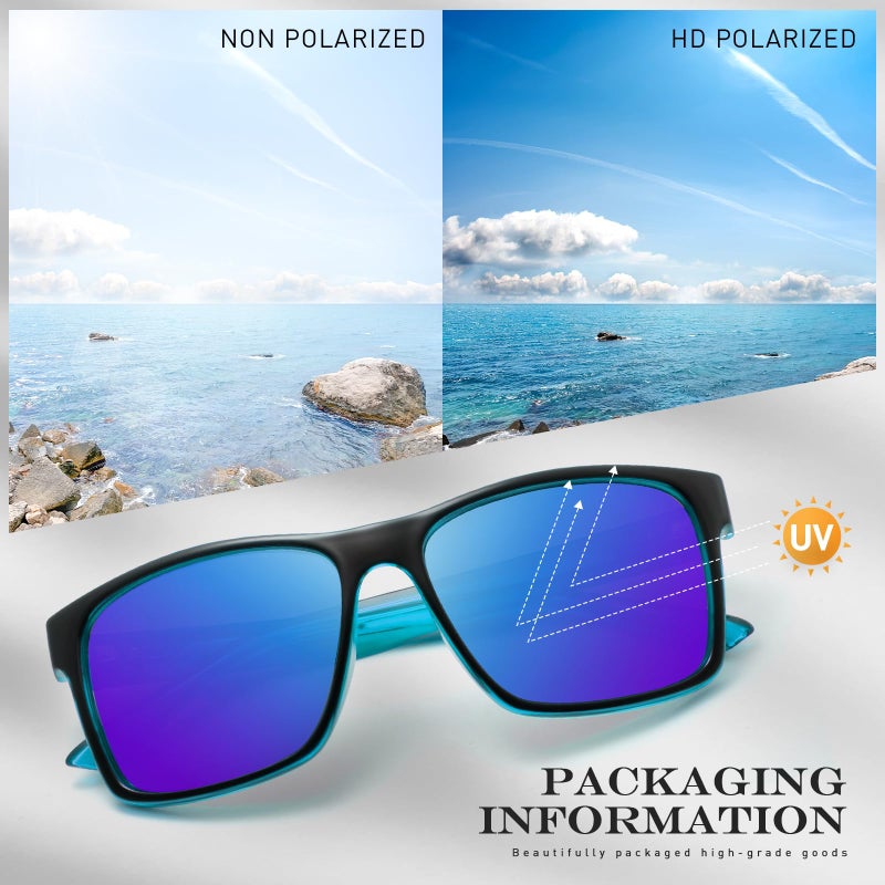 KAPVOE Polarized Sunglasses Men Women UV400 Protection Sport Glasses Driving Fishing Cycling Beach Golf Running - K2404 - Image 5