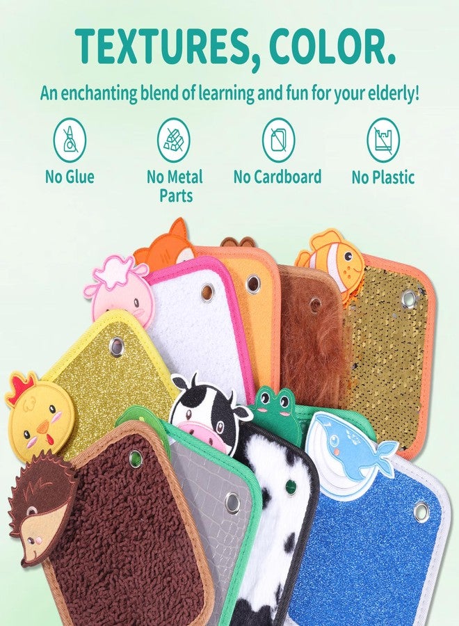 lefeke 10-Pack Animal Sensory Mats, Different Textures Sensory Mats for Sensory Walls, Early Sensory Tactile Training - Image 2