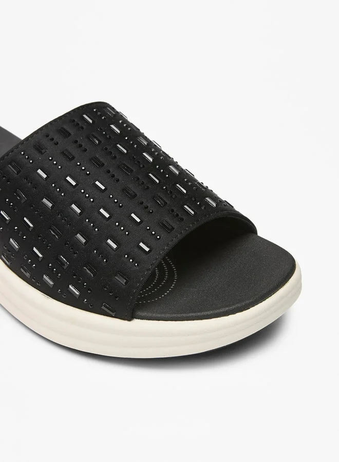 Le Confort Women's Embellished Slip-On Flatform Sandals