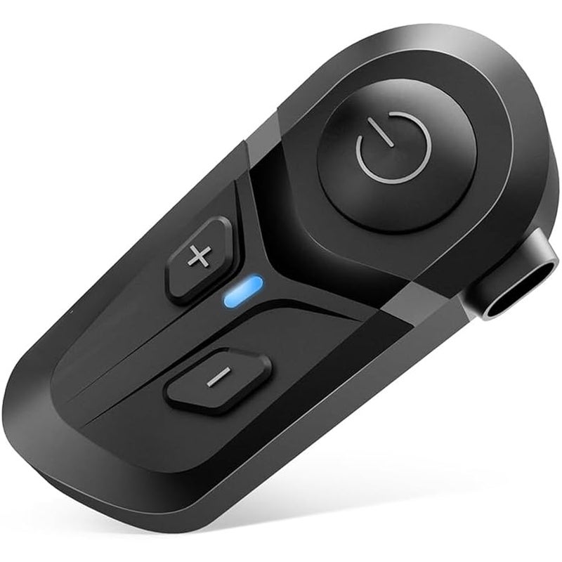 L1 Motorcycle Bluetooth Headset, Azonee Wireless V5.3 HD Audio Speakers, IP67 Waterproof, Hands-Free Call/Music/GPS, Noise Cancellation, Fast Charging, Single Use (No Intercom) - Image 1