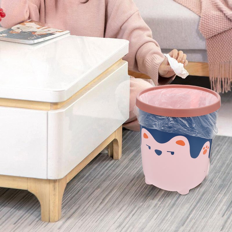 🍳 سلة نفايات بلاستيكية متينة للمطبخ وغرفة النوم تصميم مدمج - Image 3