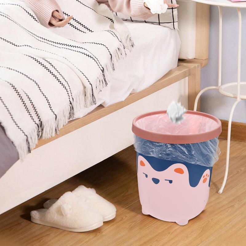 🍳 سلة نفايات بلاستيكية متينة للمطبخ وغرفة النوم تصميم مدمج - Image 1