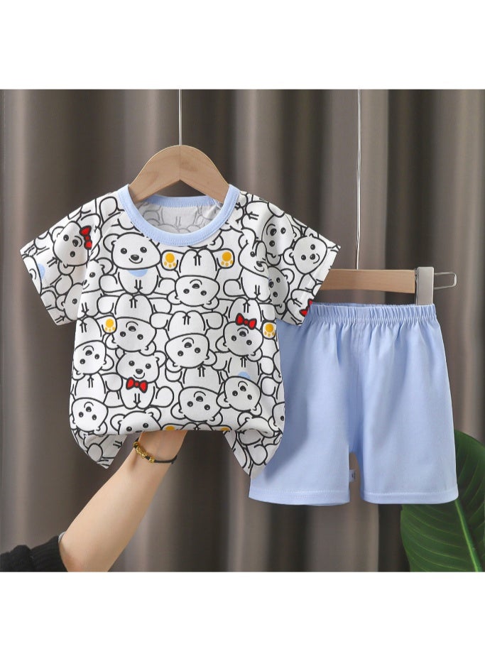 يصل ارتفاعه إلى 73 سم. ملابس أطفال، ملابس أطفال، ملابس أطفال رضع، 5 مجموعات ترويجية، مناسبة للأطفال الذين يقل طولهم عن 80 سم - Image 2