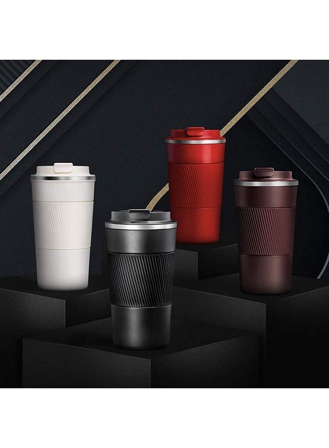 Wosta Travel Mug, Insulated Coffee Cup with Leakproof Lid,Vacuum Insulation Stainless Steel Reusable for Hot Cold Coffee, Non-Slip Protective Cover, (Red, 510 Ml) - Image 5