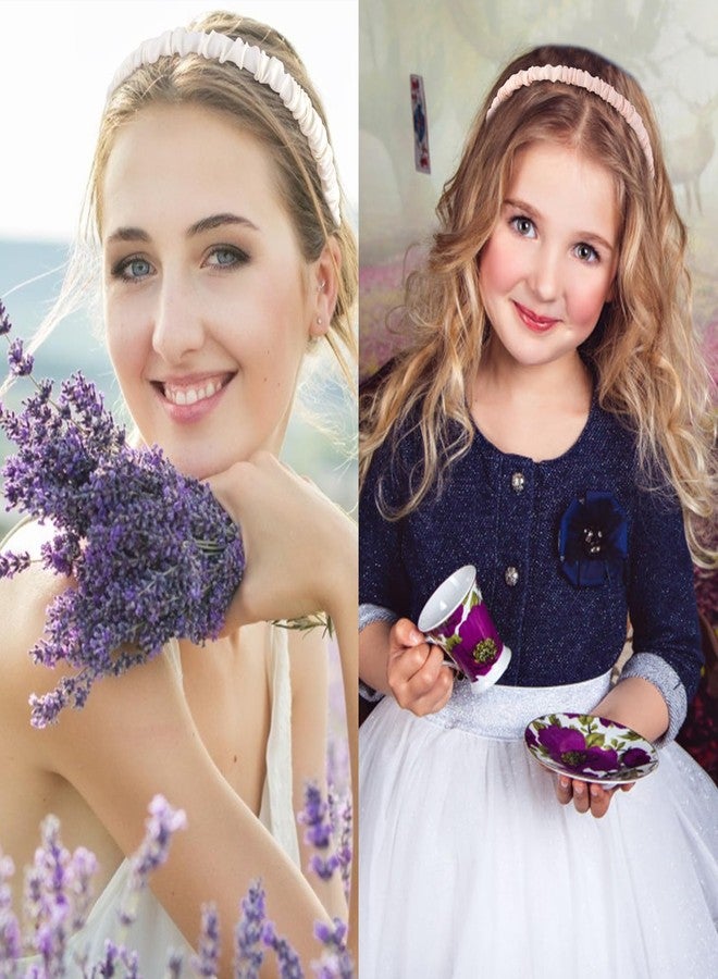 VELSCRUN 7 Pcs Different Headbands for Women Fashion Brown Knotted Solid Head Bands Pearl Headband Non Slip Hair Band for Womens Thin Thick Short Hair Face Wash Hair Accessories Gifts for Women Gilrs - Image 3