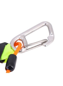 KASTWAVE Diving Lanyard, Stainless Steel Spring Coiled Lanyard, Heavy Duty with Clip and Quick Release Buckle for Cameras, Dive Lights Scuba Diving Coiled Lanyard Quick Release Clip with brass D snap hook  - Image 5