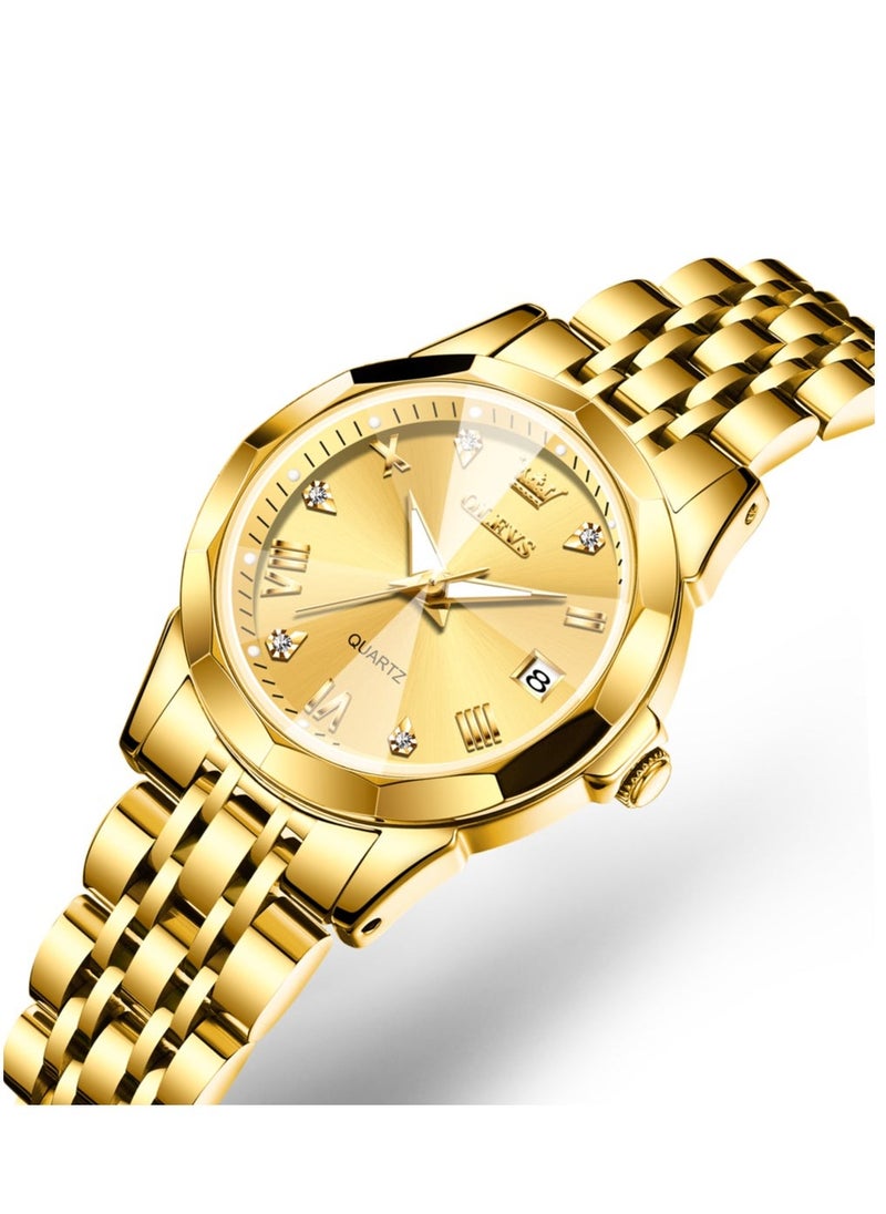 أوليفز Watches for Women Stylish Stainless Steel Water Resistant Quartz Analog Watch 9931 - Image 1