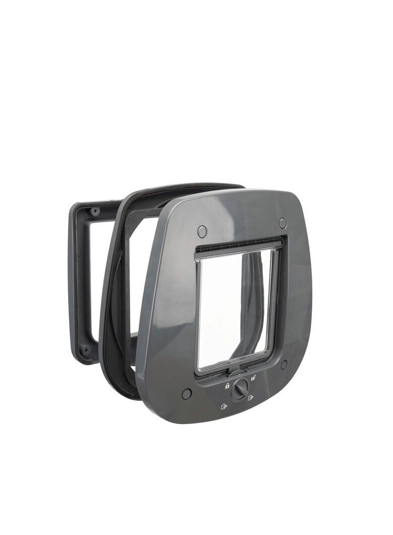 Trixie 4 Way Grey Flap Glass Door For Cats - Image 3