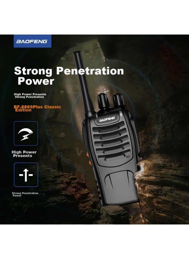 Baofeng Bf-888s Plus Classic Edition, Walkie-talkie For Civilian, Commercial, Office, Outdoor Use, High-power, Long-range Handheld Radio - Image 3