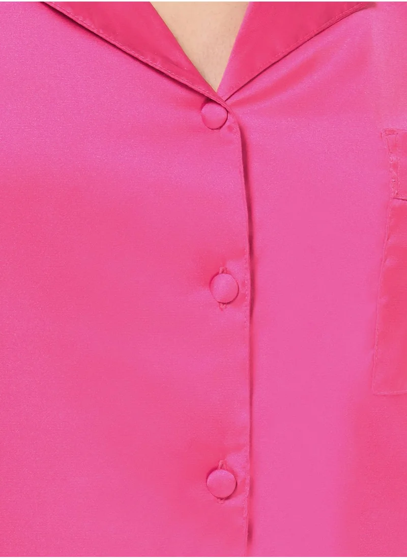 BLUEBELLA Button Detail Shirt & Pyjama Shorts Set