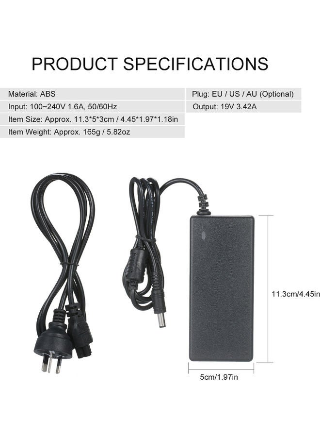NIBEMINENT AC Power Adapter With Cable Black - Image 3