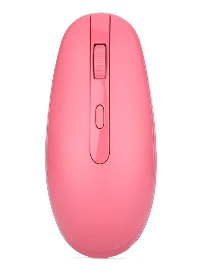 Rii Wireless Mouse RM700 2.4G Silent Mouse,Computer Mouse with USB Nano Receiver for Laptop,PC,Mac,Chromebook,Windows (PINK) - Image 1