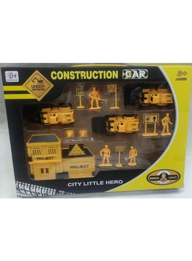 PULL BACK CONSTRUCTION CAR,WINDOW BOX 28*25*5 CM