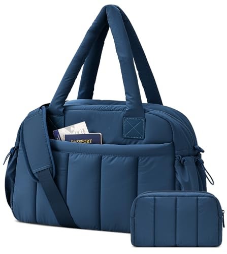 oscaurt Gym Bag for Women Lightweight Duffle Bag for Travel with Toiletry Pouch Water Resistant Carry On Weekender Overnight Duffel - Image 1