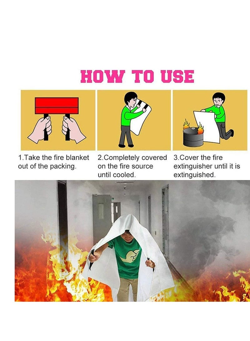 4basix Fiberglass Fire Blanket 1.8 x 1.8 Mtr for Home, Kitchen, Hotels, Offices, Garage, Warehouse, etc - Image 4