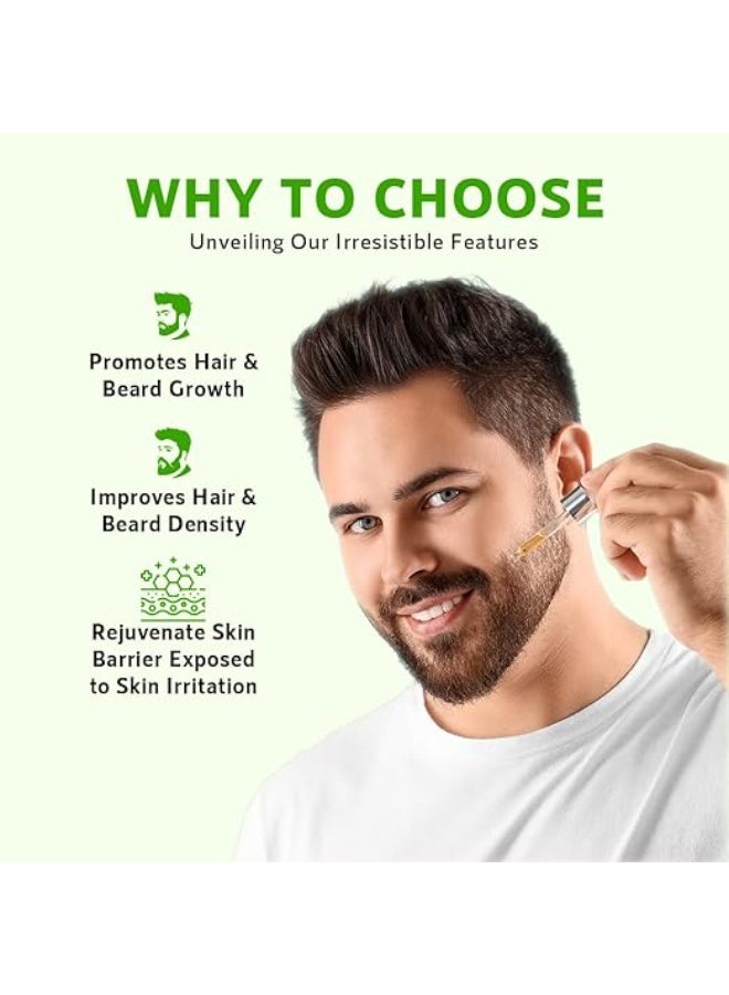 ORGATRE Hair Growth Serum 2.0-30ml | For Beard & Scalp | Reduces Hairfall & Thinning | 1.5% Aminexil, Redensyl, Anagain & Procapil | Hair Growth Serum for Men - Image 4