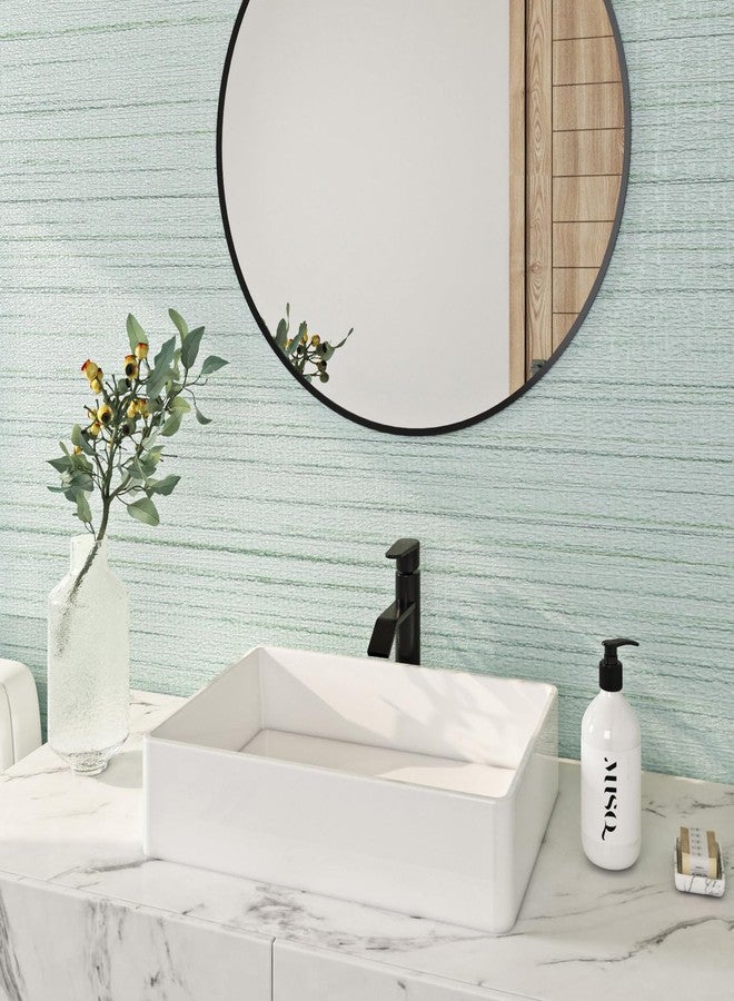 FunStick Light Green Grasscloth Wallpaper Peel and Stick Textured Mint Green Wallpaper Removable Fabric Contact Paper for Cabinets Self Adhesive Grass Cloth Linen Wallpapers for Walls Desk 15.8"x78.8" - Image 3