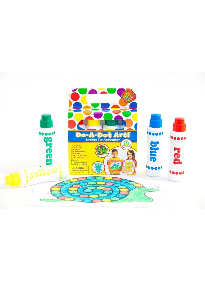 Do.A.Dot Art! Do A Dot Art! Set of 4 Pack Rainbow Washable Dot Paint Markers for Kids and Toddlers, The Original Dot Markerm Made in the USA  - Image 1
