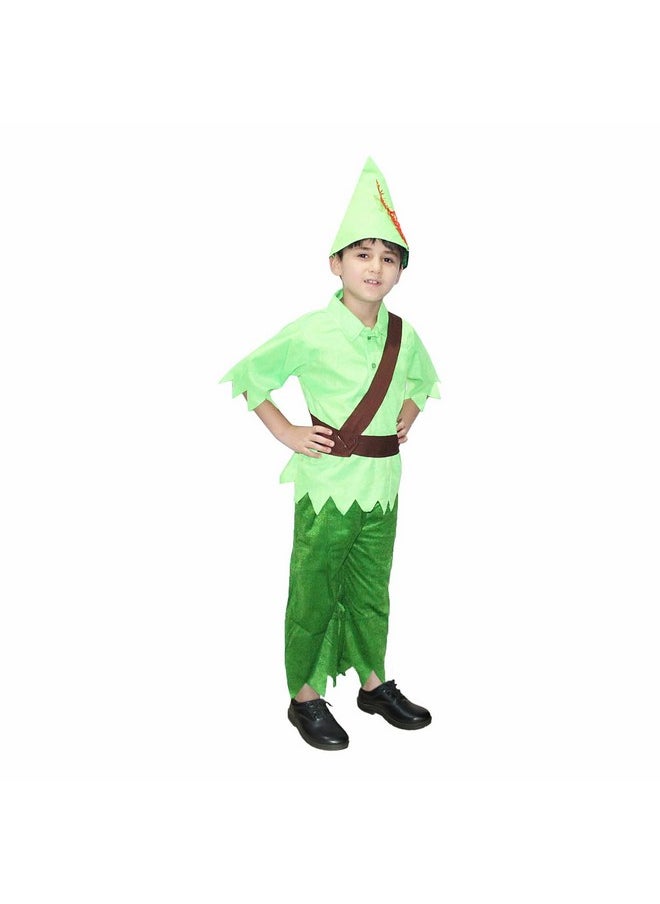 Kaku Fancy Dresses Kaku Fancy Dresses Fairy Tales Peter Pan Costume -Green & Brown, 5-6 Years, For Boys  - Image 5