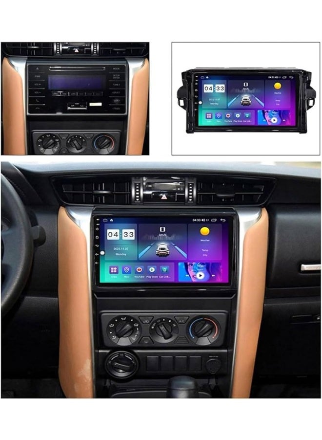 Vierex Fit Toyota Fortuner Car Stereo Fortuner Android Screen 2015-2024 With Apple Carplay Android Auto Wireless WiFi DSP FM&AM BT AHD Camera Included Fast Interface QLED (4+32GB Carplay 8CORE) - Image 3