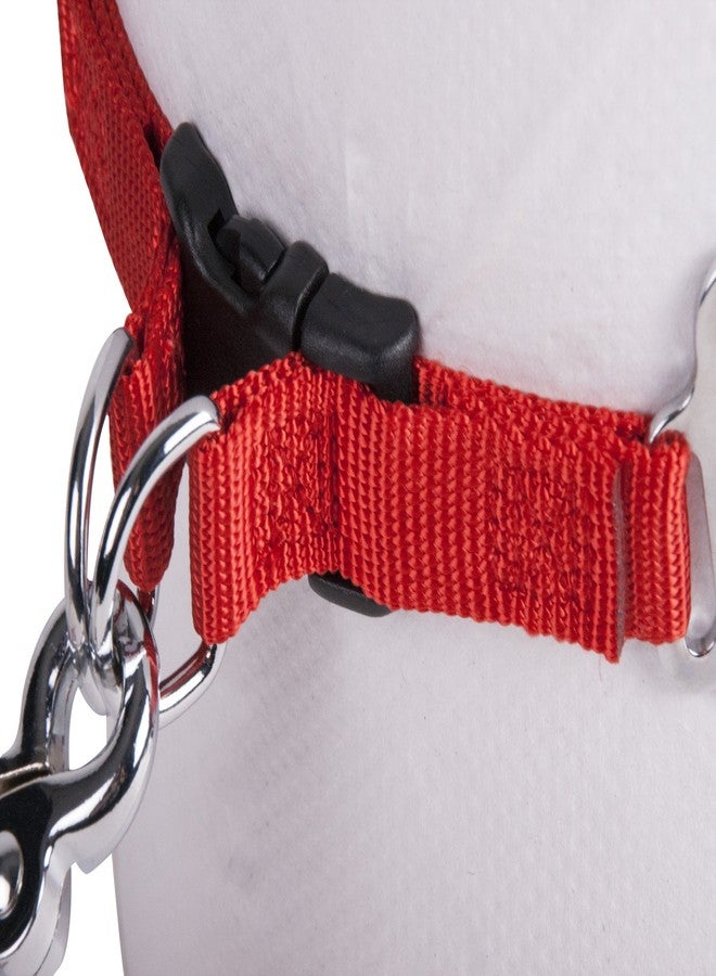 GOGO Pet Products Comfy Nylon 3/4-Inch Adjustable Easy Pet Harness, Medium, Red - Image 5
