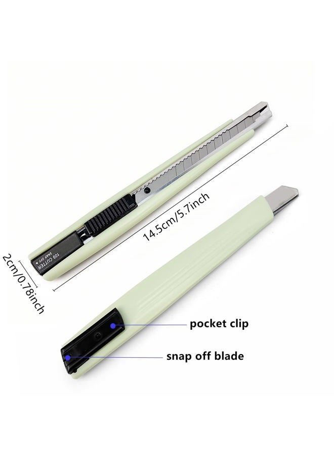 GUGUGI 9mm Snap Off Knife & Precision Carving Craft Knife With 15 Piece Knife Blades Replacement for DIY Art Work, Use In School Home Office Utility Knife - Image 2