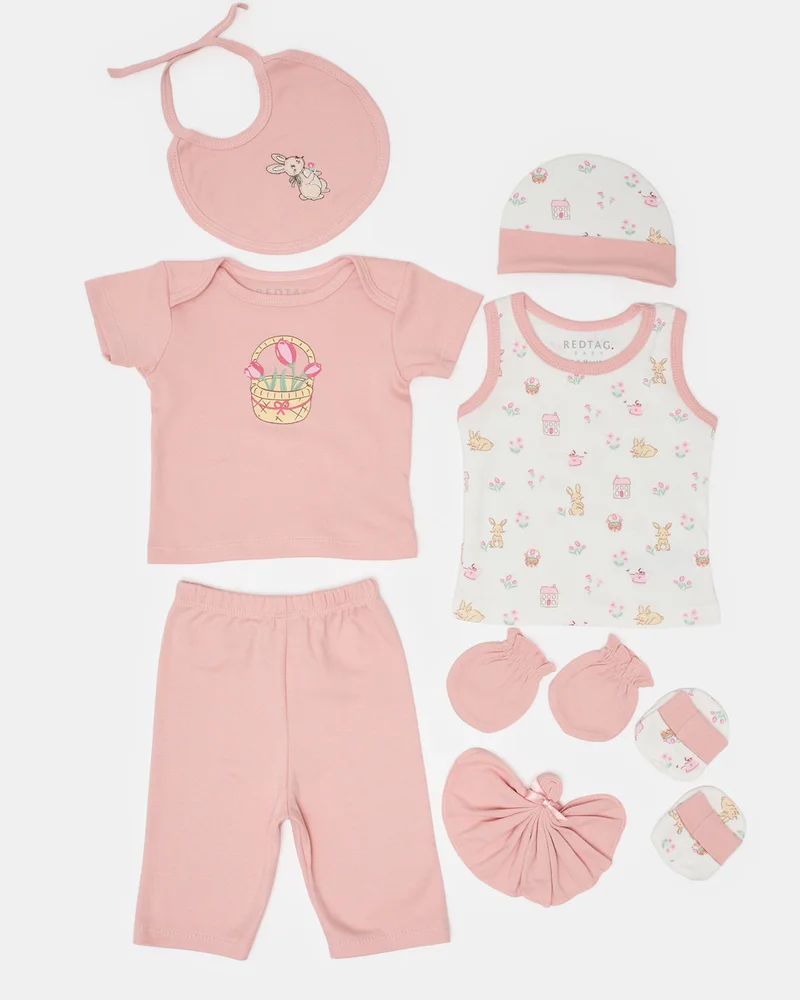 Redtag Pink Pack Bodysuit