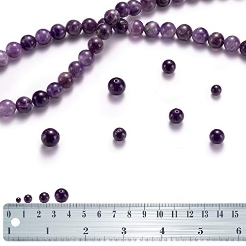 BEADIA Natural Amethyst Crystal Stone Round Loose Semi Gemstone Beads for Jewelry Making 4MM 89PCS - Image 3