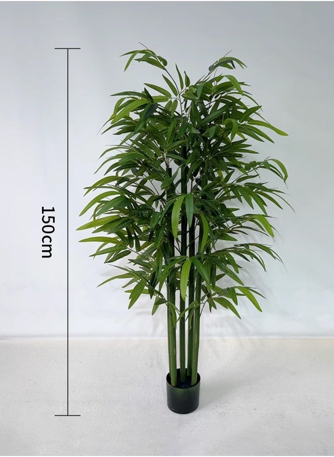 Generic 150cm Artificial Bamboo Plants Trees Outdoor Fake Plant Decorative Artificial Plants Indoor Outdoor Home Office Garden  - Image 1
