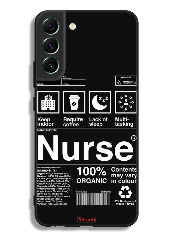 Tolwak Samsung Galaxy S22 Plus 5G Protective Case Cover Nurse Sticker - Image 3