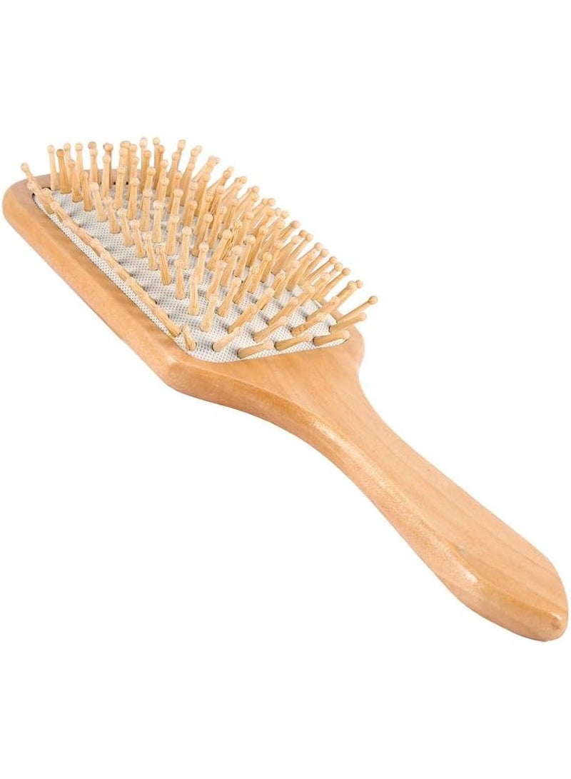 Wooden Anti Static Comb Hair Care Massage Brush White - Image 1