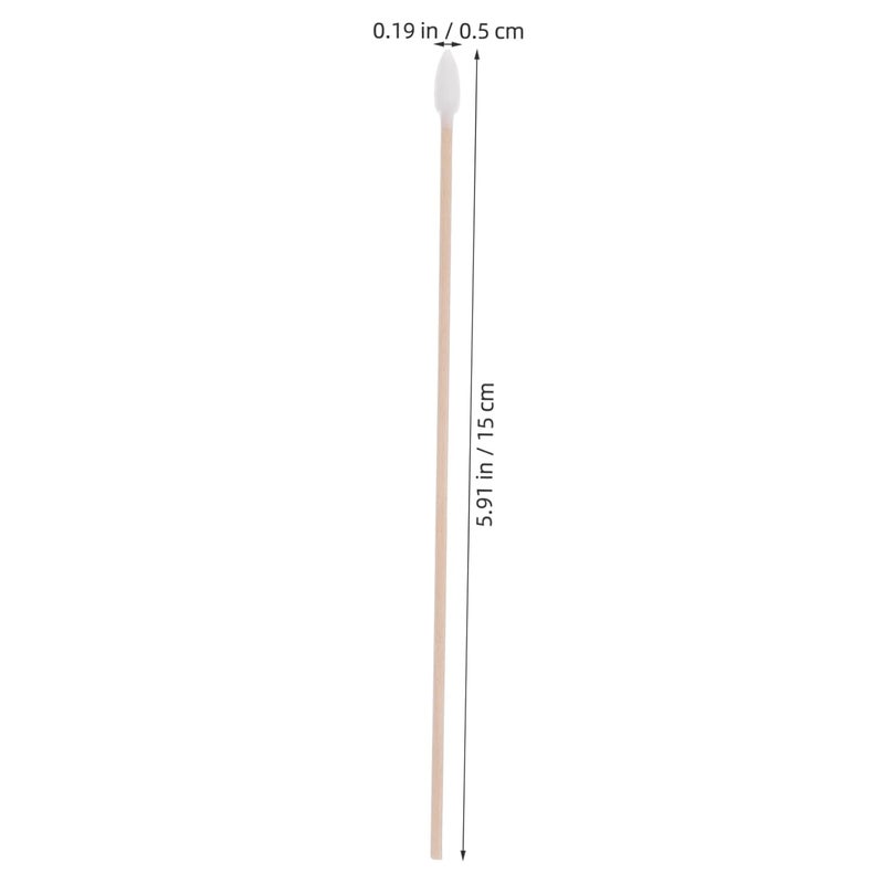 100 قطعة من أعواد القطن الطويلة بمقابض لتنظيف الماكياج والمهام الدقيقة، ذات أطراف ناعمة لا تتساقط - Image 3