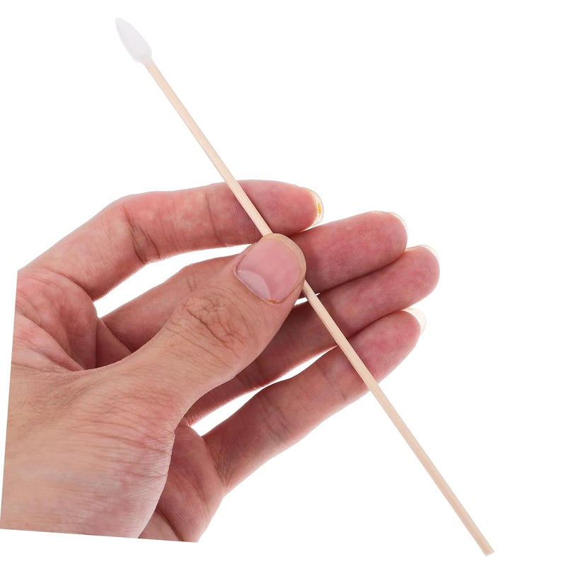 100 قطعة من أعواد القطن الطويلة بمقابض لتنظيف الماكياج والمهام الدقيقة، ذات أطراف ناعمة لا تتساقط - Image 4