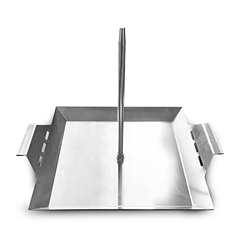 GRILLVANA Stainless Steel Vertical Skewer for Tacos Al Pastor, Shawarma, Kebabs- BBQ Grilling Accessory w/ 2 removable spikes (8.5” and 12”)- Use on Charcoal Grills or Stove- Handles, No Drip Plate - Image 4