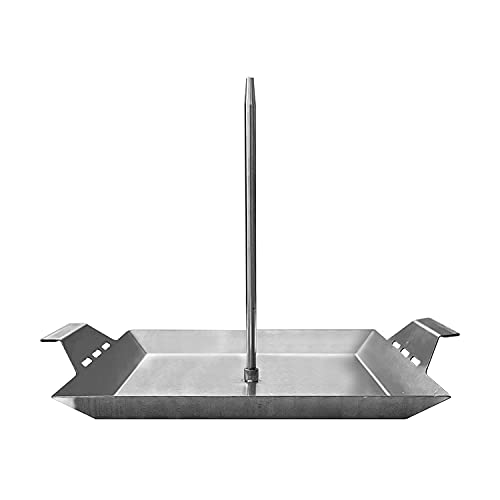 GRILLVANA Stainless Steel Vertical Skewer for Tacos Al Pastor, Shawarma, Kebabs- BBQ Grilling Accessory w/ 2 removable spikes (8.5” and 12”)- Use on Charcoal Grills or Stove- Handles, No Drip Plate - Image 1