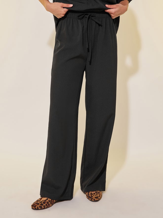 Take Two Take Two Lace Detail Short Sleeve Top and Pants Co-Ords - Image 5