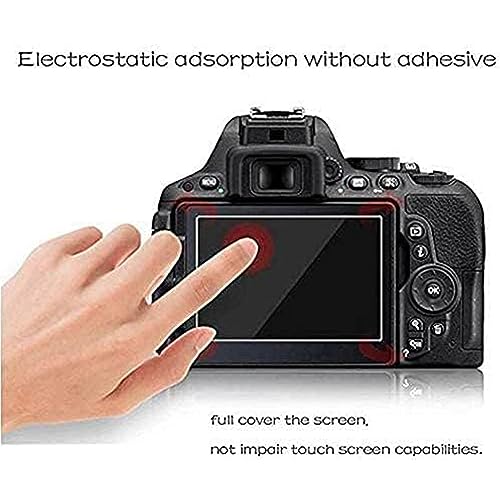 PCTC Z5 Tempered Glass LCD Screen Protector Compatible for Nikon Z5 Z 5 ProtectIve Cover Film (3 packs), 2* Hot Shoe Cap Cover - Image 3