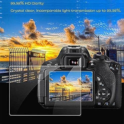 PCTC Z5 Tempered Glass LCD Screen Protector Compatible for Nikon Z5 Z 5 ProtectIve Cover Film (3 packs), 2* Hot Shoe Cap Cover - Image 2