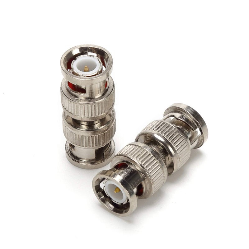 TLS.eagle BNC Plug Male to Male Coaxial Coupler Straight Adapter Connector for RG59 Cable Pack of 5 - Image 2