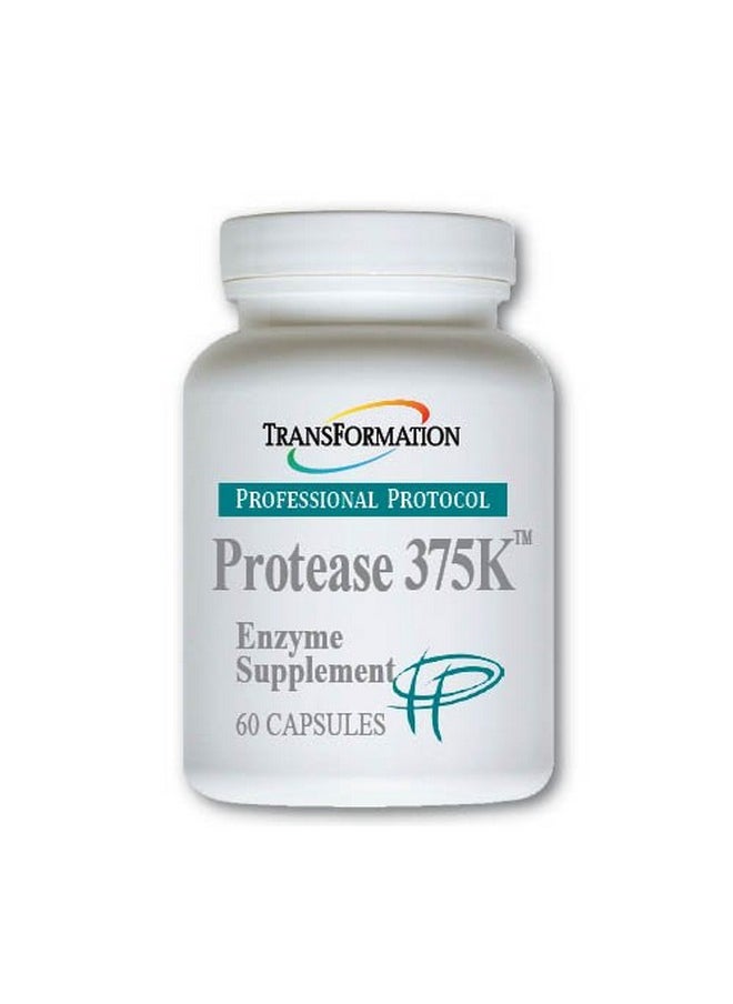 Transformation The Genesis Of Good Health - Transformation Enzymes Protease 375K 60 Capsules 1 Practitioner Recommended 375000 Units Of Protease Activity Supports Circulation Of Oxygen And Nutrients To The Cell For Health And Vitality - Image 1
