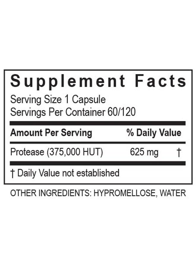 Transformation The Genesis Of Good Health - Transformation Enzymes Protease 375K 60 Capsules 1 Practitioner Recommended 375000 Units Of Protease Activity Supports Circulation Of Oxygen And Nutrients To The Cell For Health And Vitality - Image 1