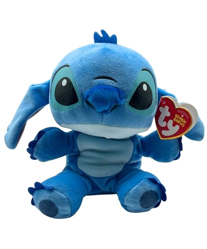 TY Beanie Baby Stitch Soft Body 6 Blue - Image 1
