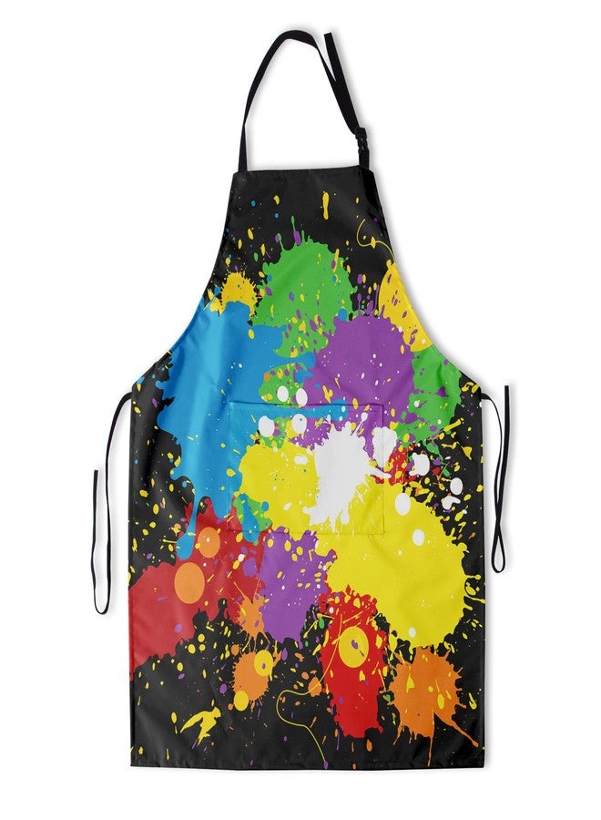 aportt Artist Apron with 2 Pockets Waterproof Painter Apron with Adjustable Neck for Painting Kitchen - Image 1