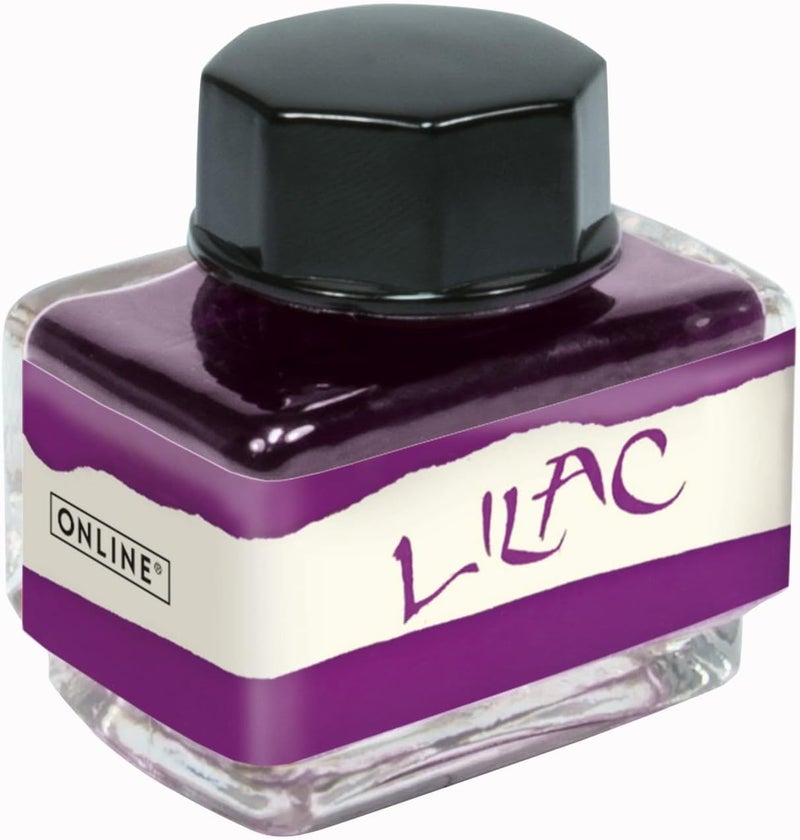 Online 17119/3 Ink bottle Inspiration Line, ink colour LILAC, in bottle 15 ml, in high quality packaging - Image 1