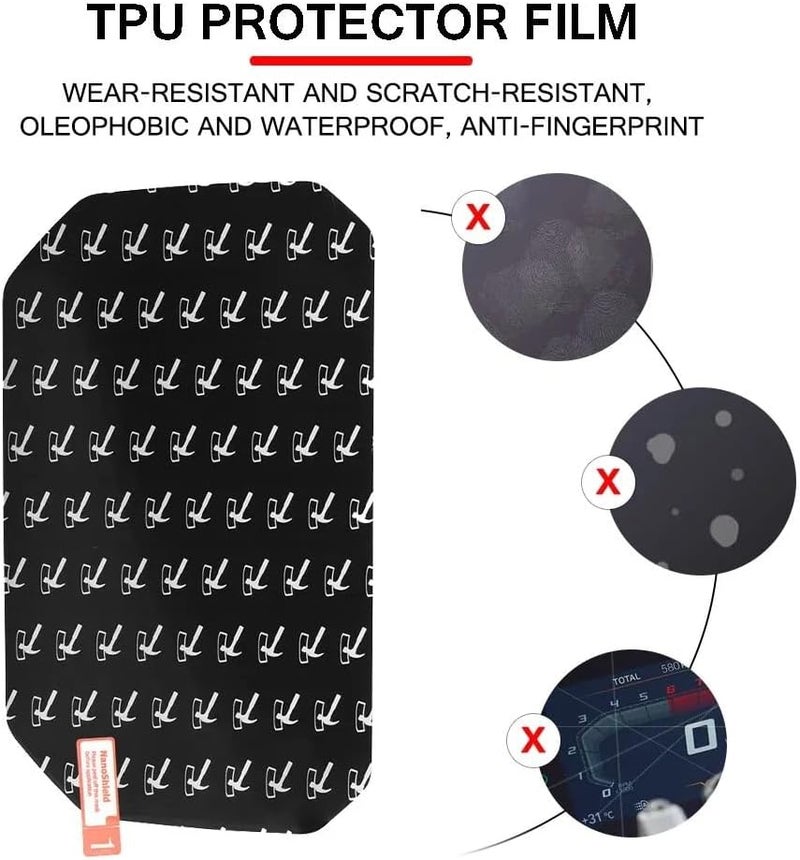 Wivplex Motorcycle Instrument Panel Cover with Sun Visor - Image 3